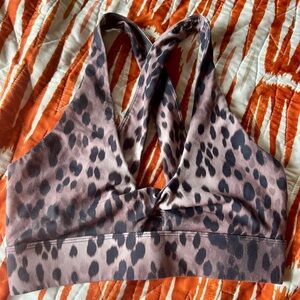 FABLETICS Leopard Print Sports Bra